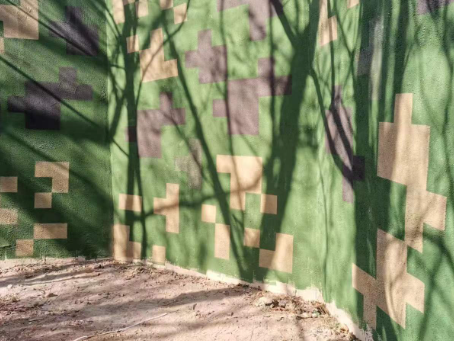 昌平外墙围迷彩喷涂 聚焦工业园区围墙